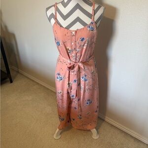 ALI & JAY Peach and Blue Floral Dress